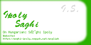 ipoly saghi business card